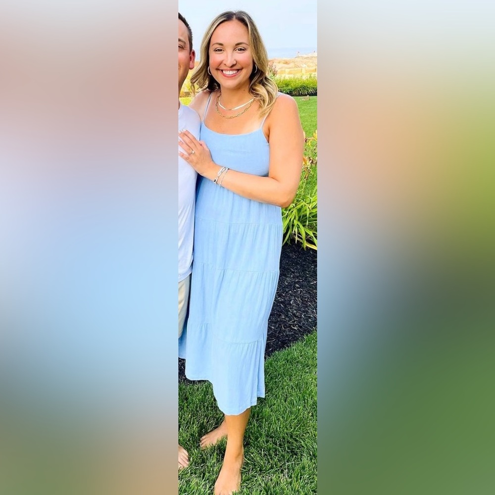 Endless Blu baby blue Midi Dress size L